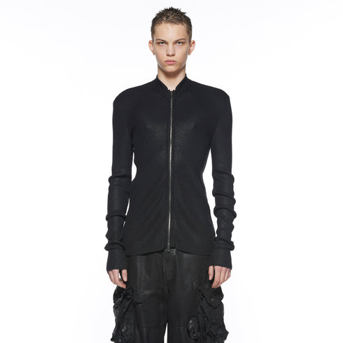 JULIUS 917KNM1-C Black / Skinny Knit Top